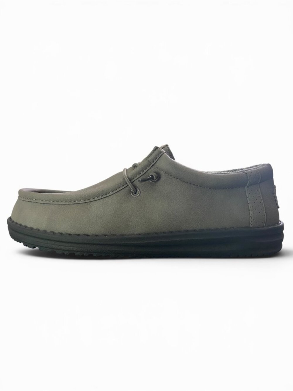 Hey Dude Wally Classic Grey Slip On Mens Shoes (NEW) 418894-030